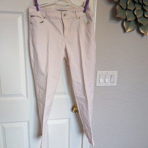 Chico's PALEST PINK PLATINUM Jeans! | Chico's size 1 | 8 | EUC